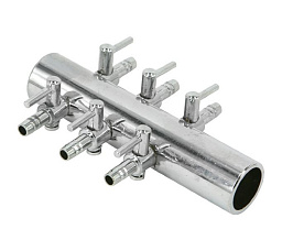 Hailea Разделитель потока на 6 каналов Хром Hailea Разделитель потока на 6 каналов Хром